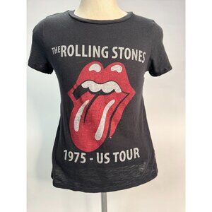 Vintage Rolling Stones 1975 US Tour T-Shirt Cotton Black L